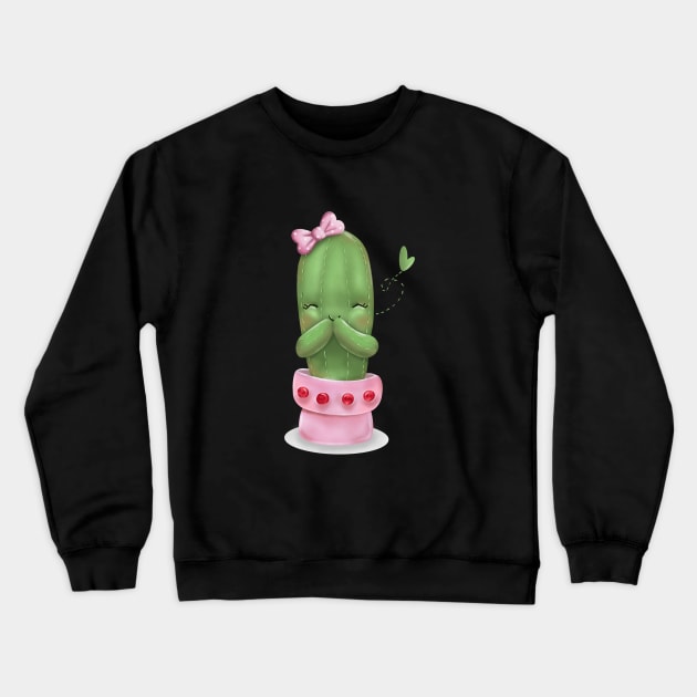 Cute cactus Crewneck Sweatshirt by FoxTag